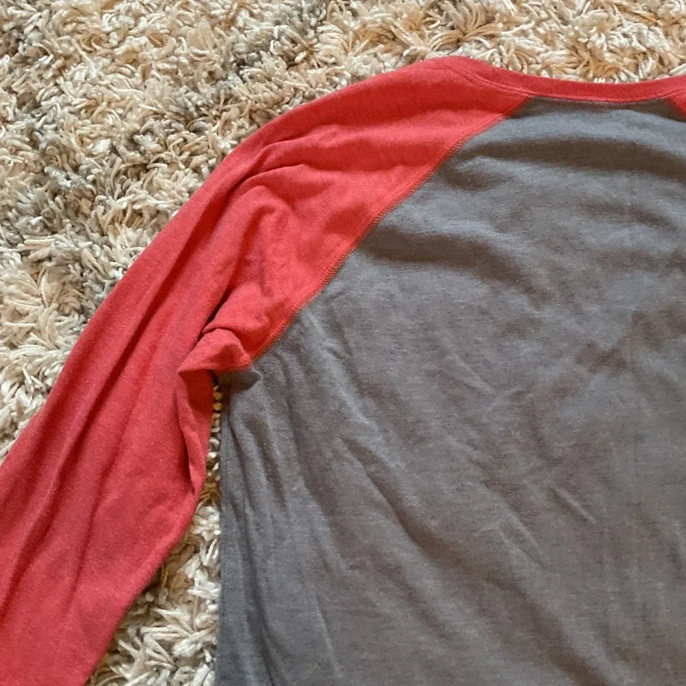 The North‎ Face Mens Grey Red 1966 USA Raglan Baseball T-Shirt Medium